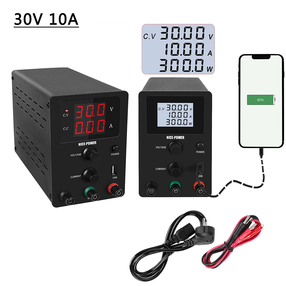 Newlcd Screen Switching Lab Power Supply Voltage Regulator Dc