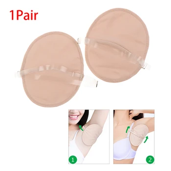 

1Pair Underarm Pads Dress Sweat Perspiration Pads Shield Washable Armpit Absorbent Pads Sweat Guards Strap