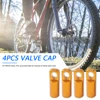4pcs Tire Presta Valve Cap Wheel Aluminum Alloy Valve Dust Covers Protector Biking Portable Dustproof Cycling Part ► Photo 2/6