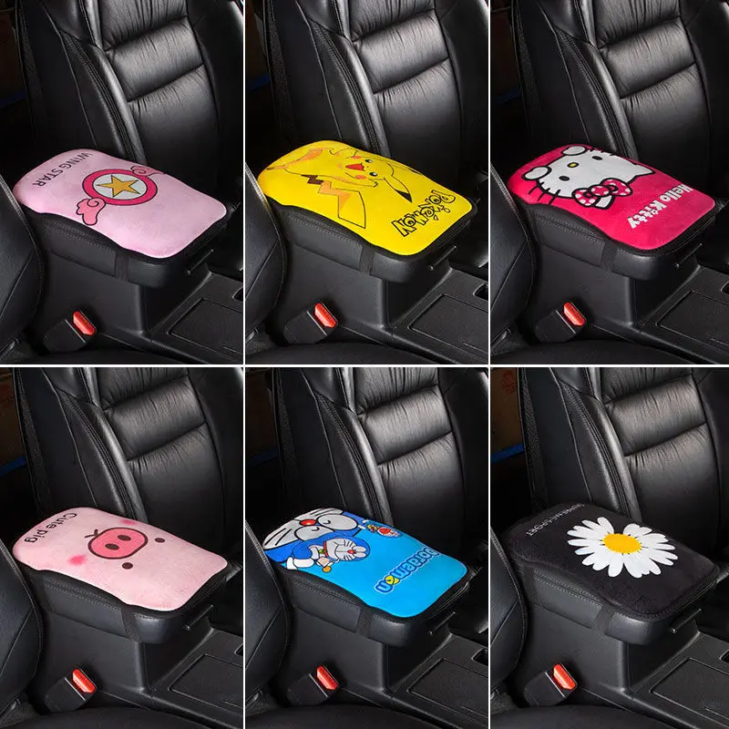 TAKARA TOMY Pokemon Automobile Universal Armrest Box Cushion Cover Creative Automobile Car Interior Supplies Armrest Box Cover 6