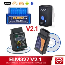 ELM327 Bluetooth V2.1 for Android Torque OBD 2 Interface OBD2 Scanner Super MINI ELM 327 Support OBDII Protocols code reader