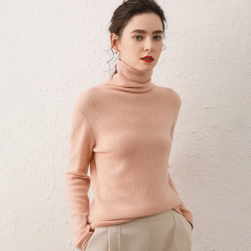 Turtleneck Pullover Warm Thickening Female Long