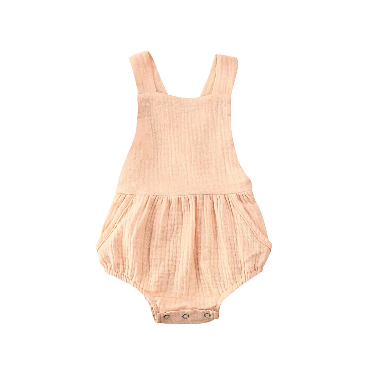 solid sleeveless backless newborn baby girl romper infant kids girl rompers bright baby bodysuits	 Baby Rompers
