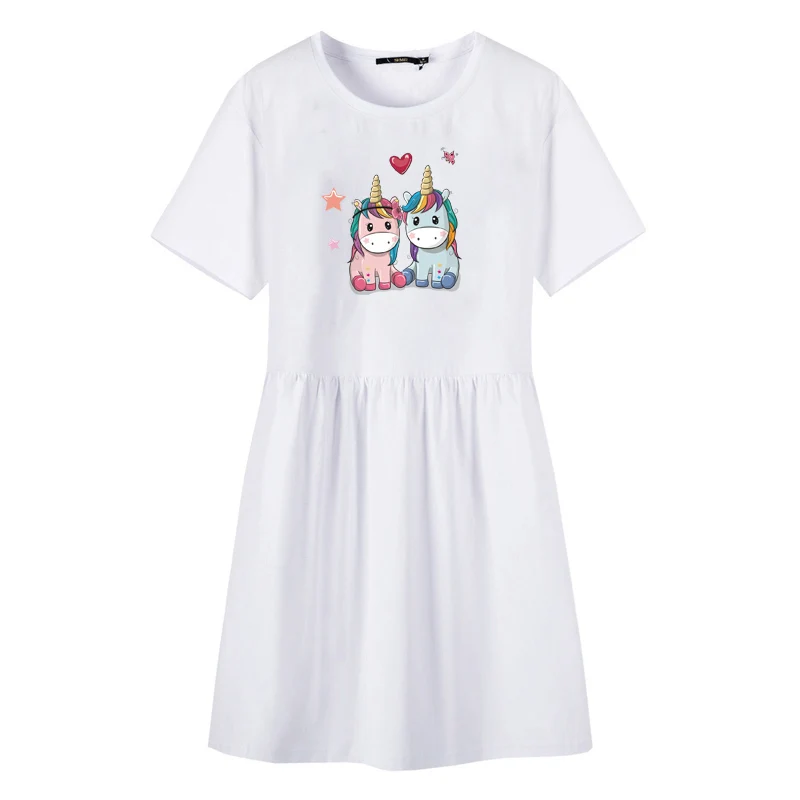 Animal Patches Cute Unicorn Thermal Transfer For Clothing Stickers Washable Diy Patches For Kids T-shirts Heat Transfer Patches