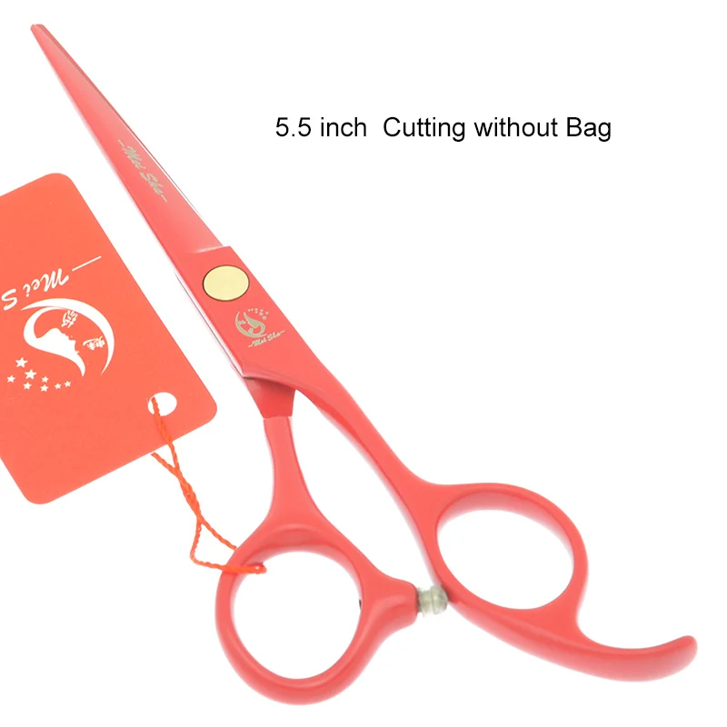 HA0202 no Bag Профессиональные красные ножницы для волос Meisha 5,5 дюймов, Парикмахерские филировочные ножницы для стрижки волос HA0201 - Цвет: HA0202 no Bag