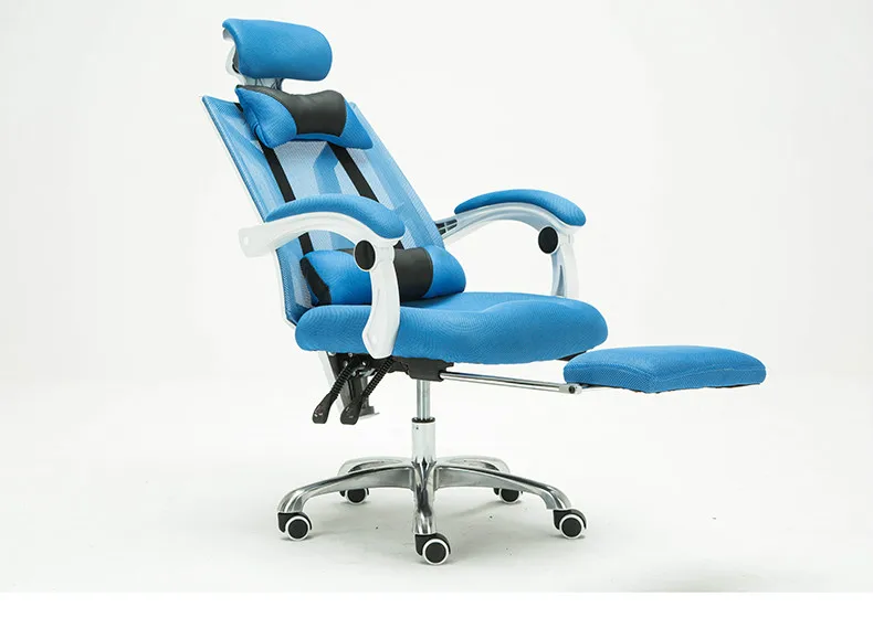 US $259.33 Executive Office Chair Lying Lifting Adjustable bureaustoel ergonomisch Mesh Chair Conference Reclining Swivel Computer Chair