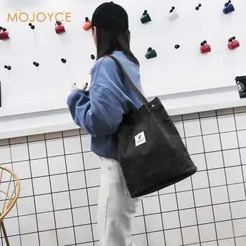 

Lady Canvas Handbag Mini Single Shoulder Bag Crossbody Messenger Bags Women Corduroy Shoulder Bags Simple Shopping Totes