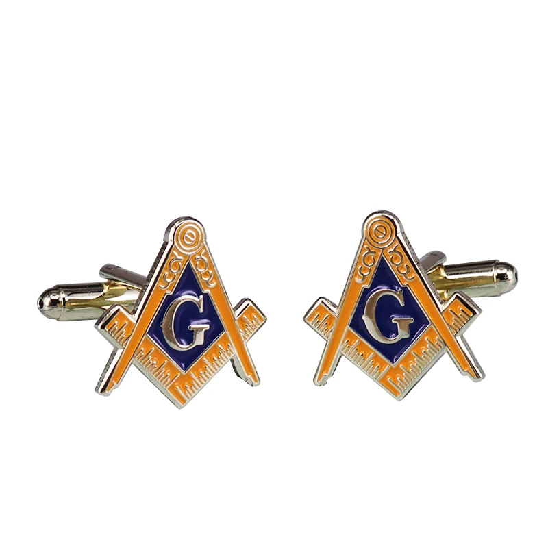 Freemasonry угольник и циркуль запонки простой элегантный декор | Украшения