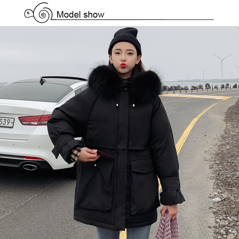 Korean Style 2019 Winter Jacket Women Warm Thicken Loose Female Coat W_A2_3