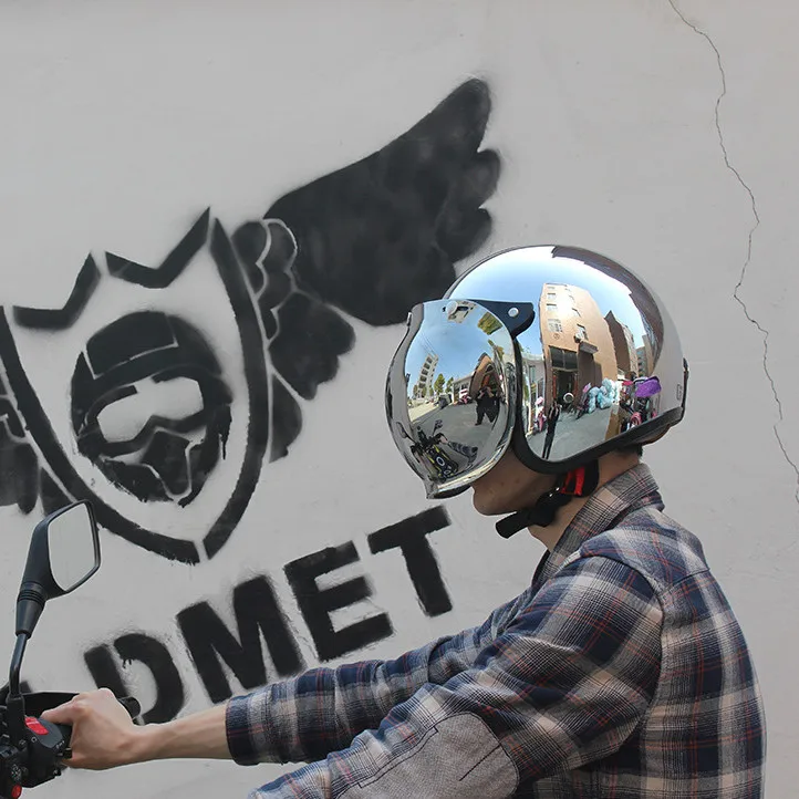 HOPE製　チェック柄 ビンテージヘルメット HOPE製 チェック柄 ビンテージヘルメット ハーフ型ヘルメット