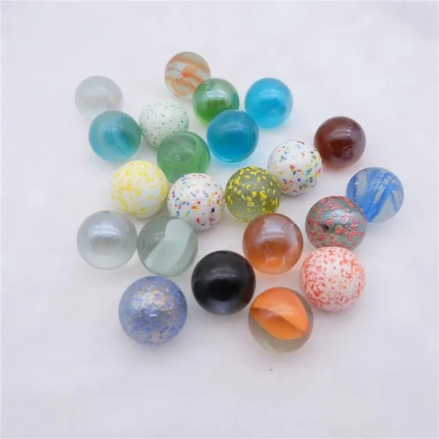 10/20pcs Glass Ball 16 Mm Cream Console Game Stress Pinball Machine Cattle Small Marbles Pat Toys Parent-child Machine Beads 6