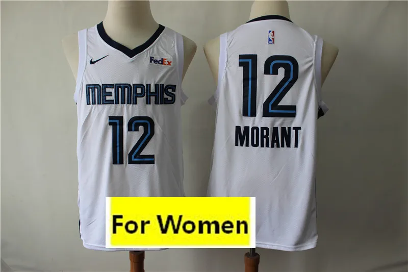 Женский baskeball Memphis#12 Ja Morant майки