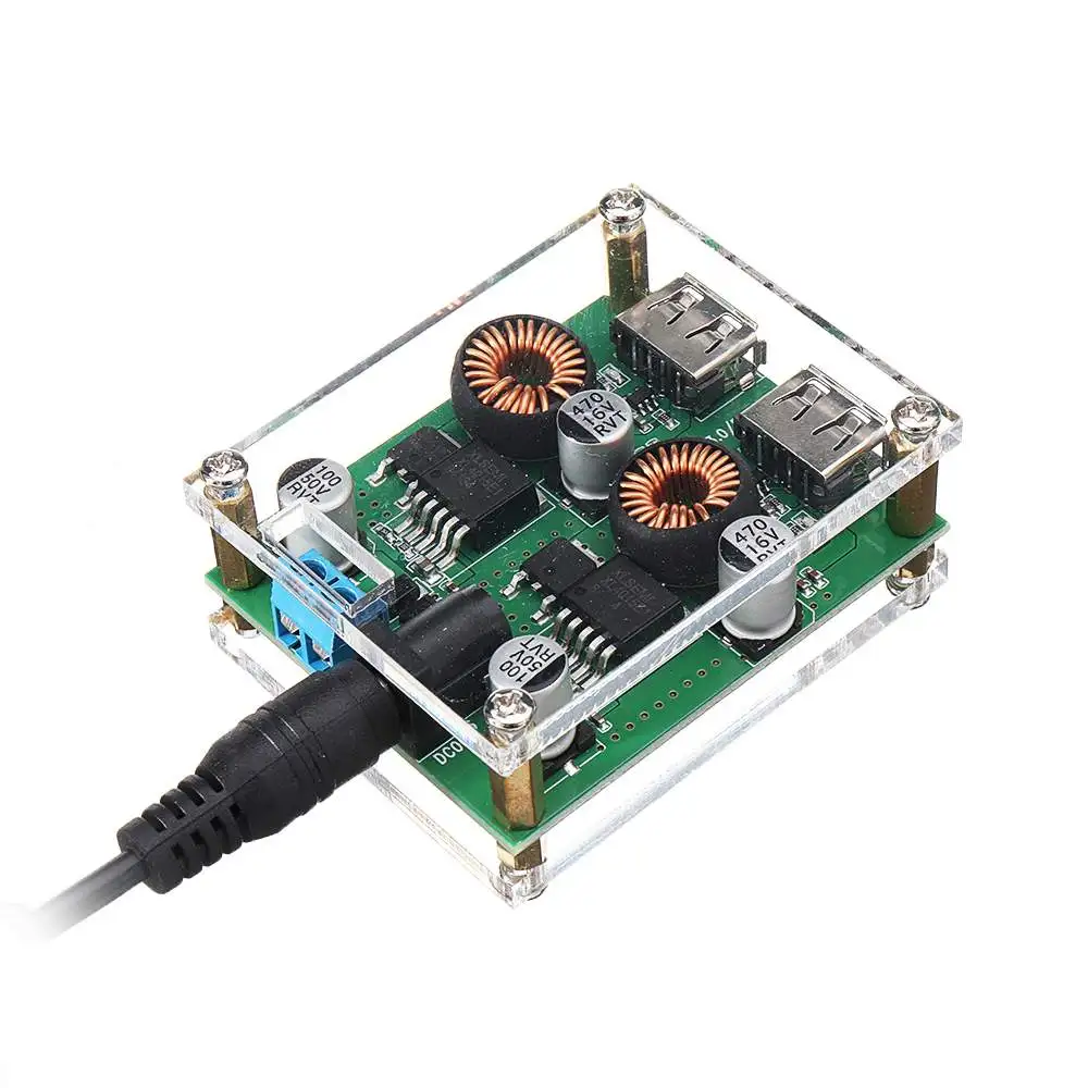 LEORY 1 шт. USB DC Быстрая зарядка понижающий Регулятор модуль зарядного устройства транспортного средства модуль питания