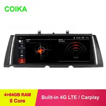 COIKA 10,2" 8 ядерный Android 9,0 система автомобиля дисплей экран для BMW F01 F02 09-15 gps Navi Мультимедиа Стерео 4+ 64 Гб ram wifi 4G