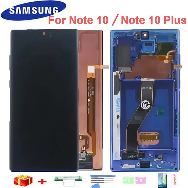 Original para Samsung Tela de Toque + Pixels Note10 + N975 Galaxy Note N970 N9700 Display Nota 10plus N9750 Mortos Lcd 10 N970f 1 Lcd original para samsung galaxy note 10