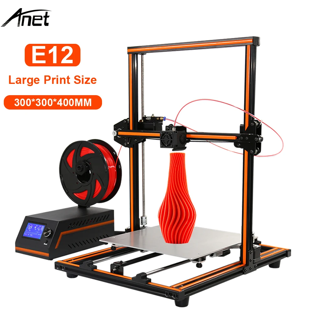 Pаспродажа 2019 Anet E12 E16 Eagle серийный 3d принтер с 300*300*400 мм большой размер печати Impressora 3d принтер новое поступление
