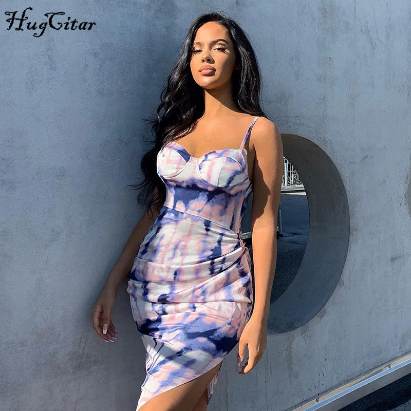 Hugcitar 2020 sleeveless patchwork ruched irregular sexy midi dress summer women fashion streetwear outfits party sundress Hugcitar 2020 sleeveless patchwork ruched irregular sexy midi dress summer women fashion streetwear outfits party sundress