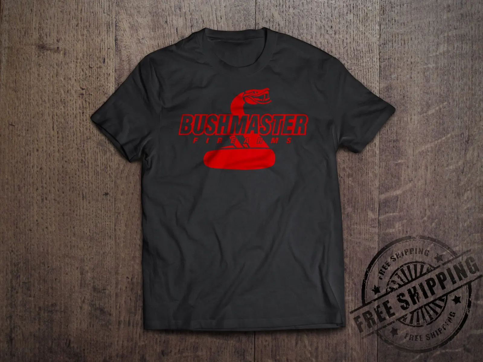 Bushmaster Firearms Snake Logo Tee Pro Gun 2nd Amendment T-Shirt 100% Cotton cotton tee shirt tops wholesale | Мужская одежда