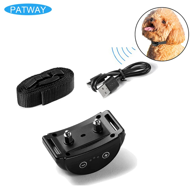 Pd258s Collar del entrenamiento para perros Anti-barking Collar de choque eléctrico ajustable cinta de Nylon USB de carga de entrenador de perros General