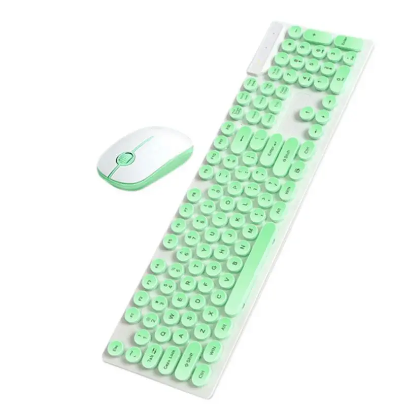 Green Проводная Механическая Подсветка клавиатуры портативные игры USB мышь подсветка клавиатуры игры сенсорная мышь набор - Цвет: Green
