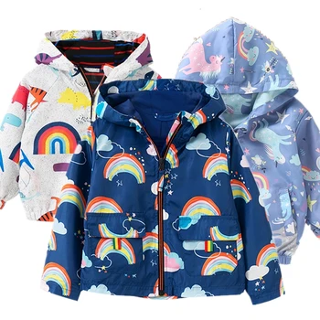 

Kid Coat Winter Boys Girls Pattern Unicorn Jacket Zipper Windbreaker Child Coat Fashion Style Kids Jacket Unicorn Clothes 3 8y