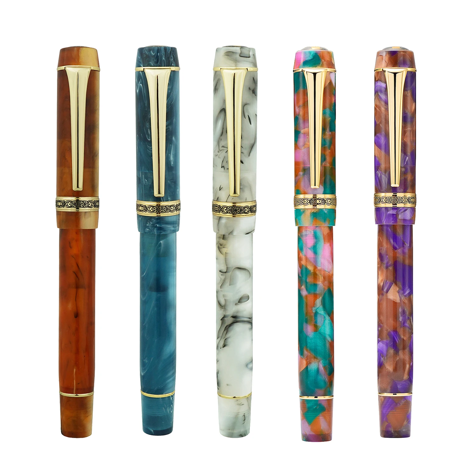 Kaigelu 316A Celluloid Fountain Pen Beautiful Patterns Iridium EF/F/M Nib Writing Ink Office Business School Gift Home | Канцтовары для