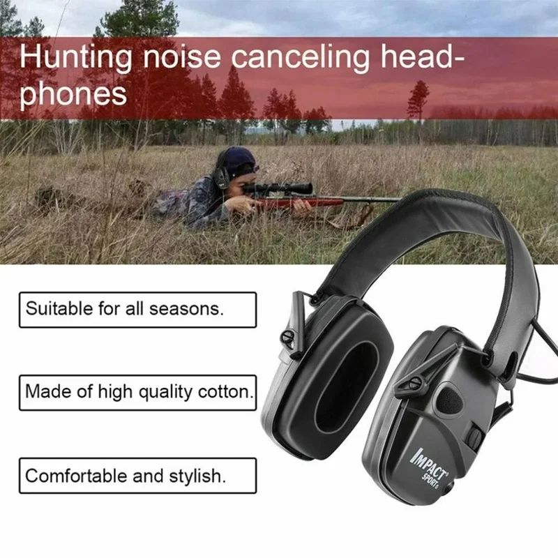 Original Tactical Electronic Shooting Earmuff Outdoor Sports Anti-noise Headset Impact Sound Amplification Hearing protective clothing and equipment