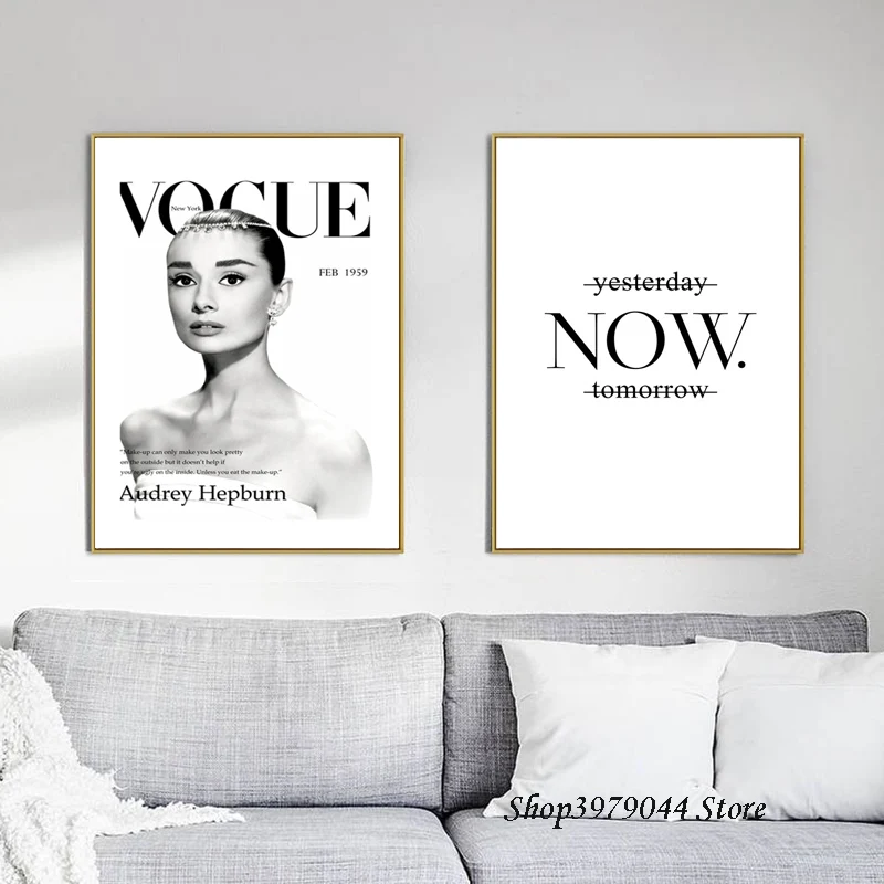 

Audrey Hepburn Art Canvas Painting Nordic Poster Wall Pictures For Living Room Cuadros Quadro Photo Decorative Picture Unframed