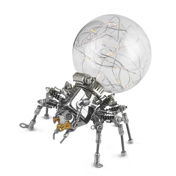 

DIY Difficult Mechanical 3D Jigsaw Puzzle Block Mechanical Spider Lamp Creative F3ME