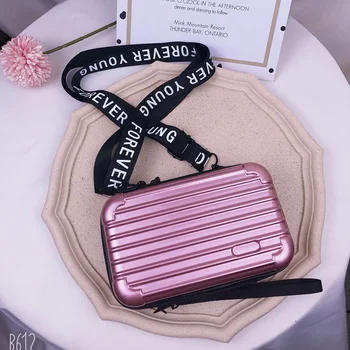 

2020 New Luxury Hand Bags For Women Suitcase Shape Totes Fashion Mini Luggage Bag Women Famous Brand Clutch Bag Mini Box Bag
