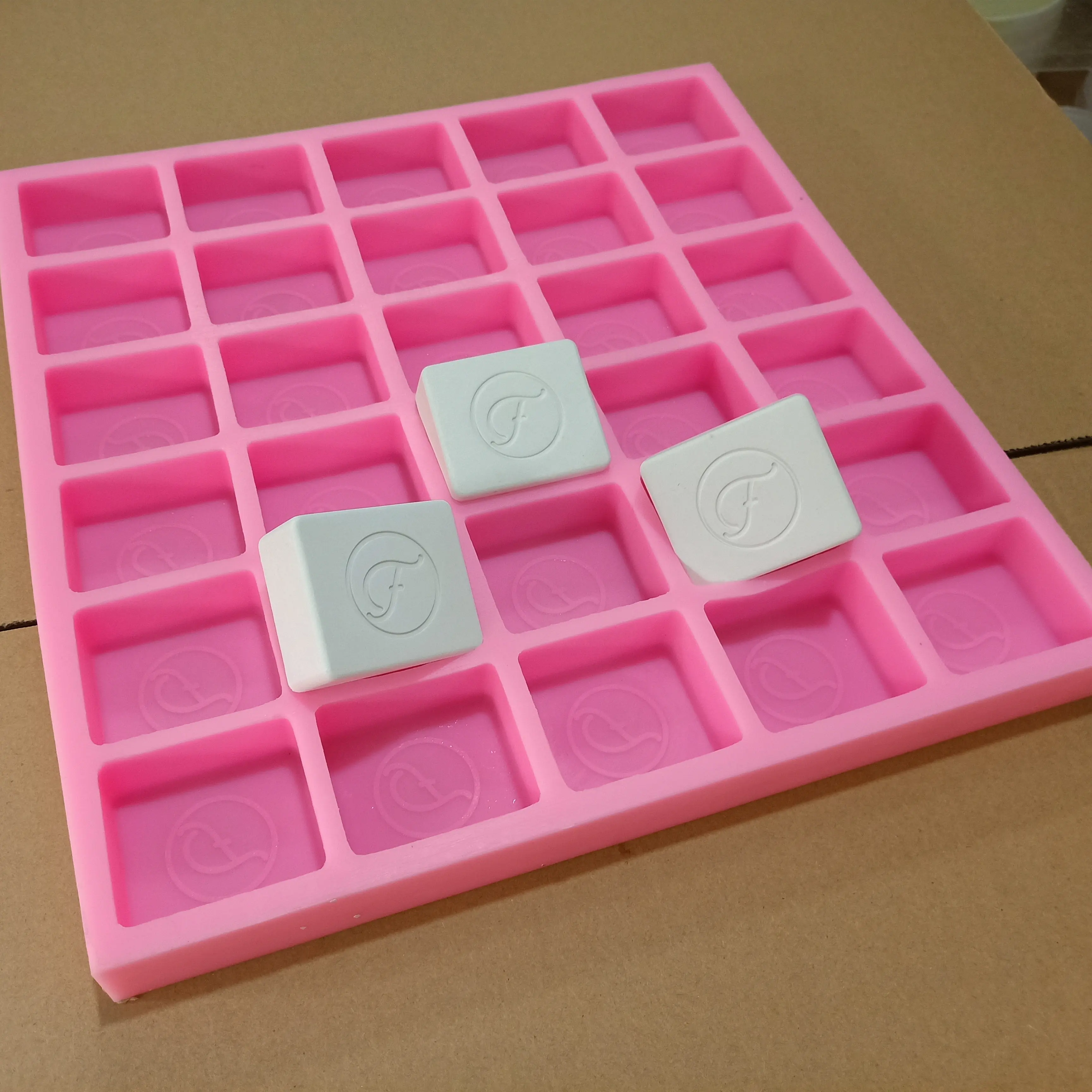 Wax Melt Mold Custom Soap Mold Customized with Personal Logo Design