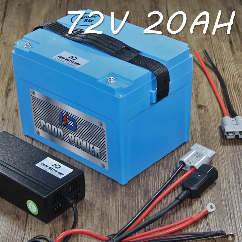 72V 20AH электрический скутер Ebike 2000W литий ионный аккумулятор портативный
