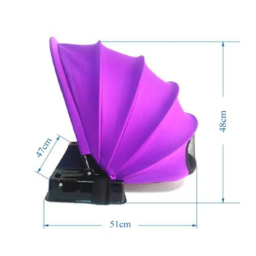 

Sun Shelter Inflatable Pillow Foldable Quick Release SunshadeTent Cushion Mini Beach Umbrella With 3 Drinks Holder Storage Bag