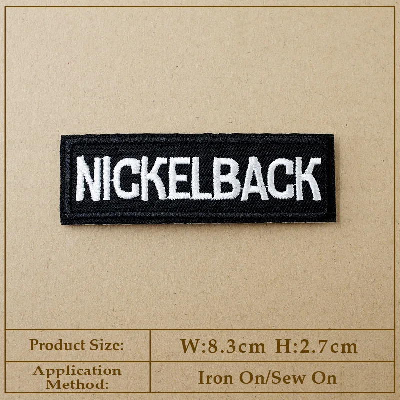 Band Embroidered Applique Patches Fabric Garment Apparel Accessories Badges Rock Punk Music