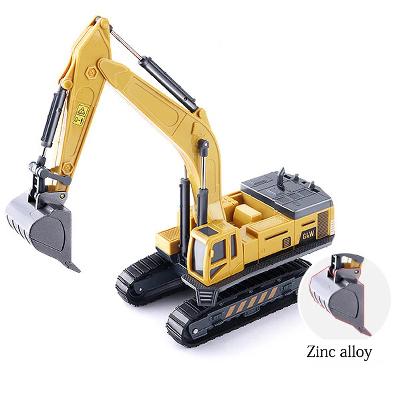 Tractor Car Kids Toy Model Forklift Excavator Dump Truck Crane Engineering Alloy Metal plastic Diec