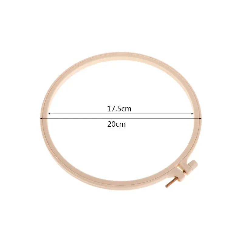 Adjustable Plastic Cross Stitch Machine Circle Round Embroidery Frame Hoop Ring Hand DIY Household Craft Sewing Needwork Tool