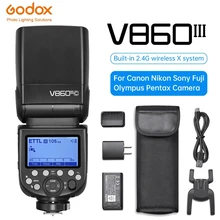 Godox V860III V860IIIC V860IIIN V860IIIS Speedlite Camera Flash TTL HSS Flash for Canon Sony Nikon Fuji Olympus Pentax Camera