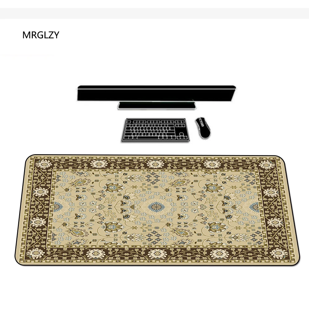 

MRGLZY Persian Mini Carpet Pad 400X900MM Gaming Desktop Notebook Computer Rubber Mouse Pad Large Mouse Pad Keyboard Pad