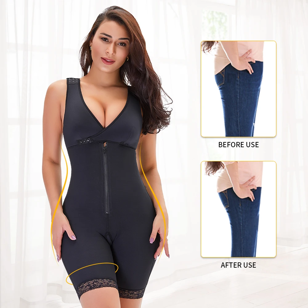 Full Body Shaper Waist Trainer Open Crotch Bodysuit Shapewear Women Girdle Corset Overbust Slimming Sheath Belly Tummy Control best shapewear for women