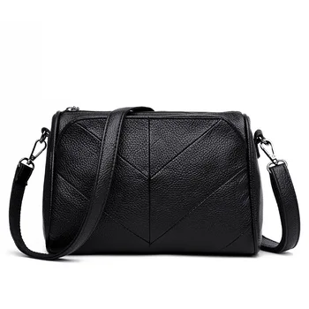 

New Small Fashion Patchwork Shoulder CrossBody Bags For Women Messenger Bags Genuine Leather Women's Handbags Bolsas Feminina