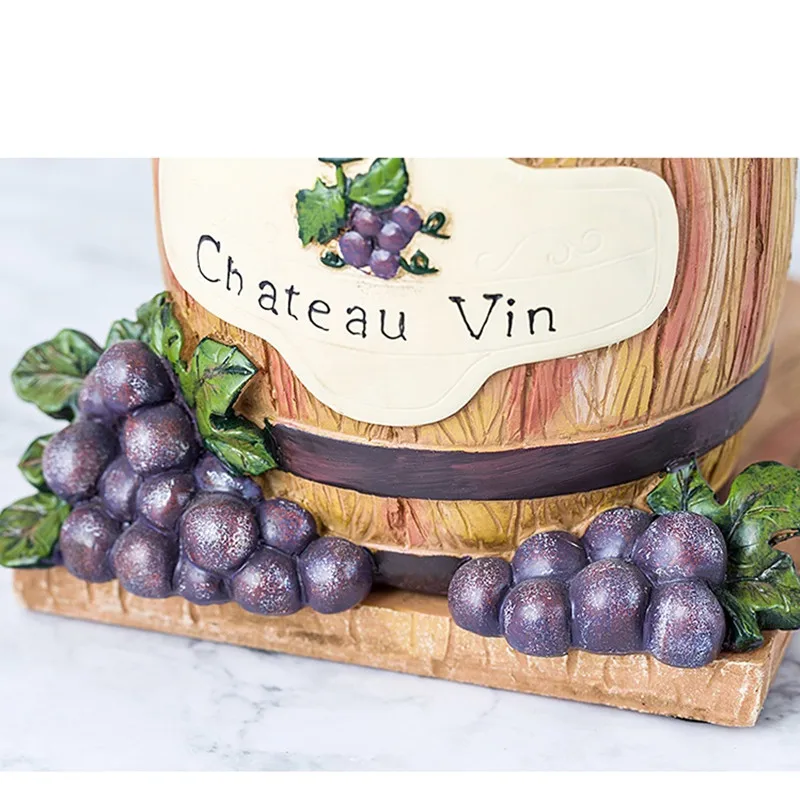 Европейский милый мультфильм винный бочонок виноград держатель для салфеток кухонная коробка для рулона салфеток бумажный держатель полотенец украшение дома R3172