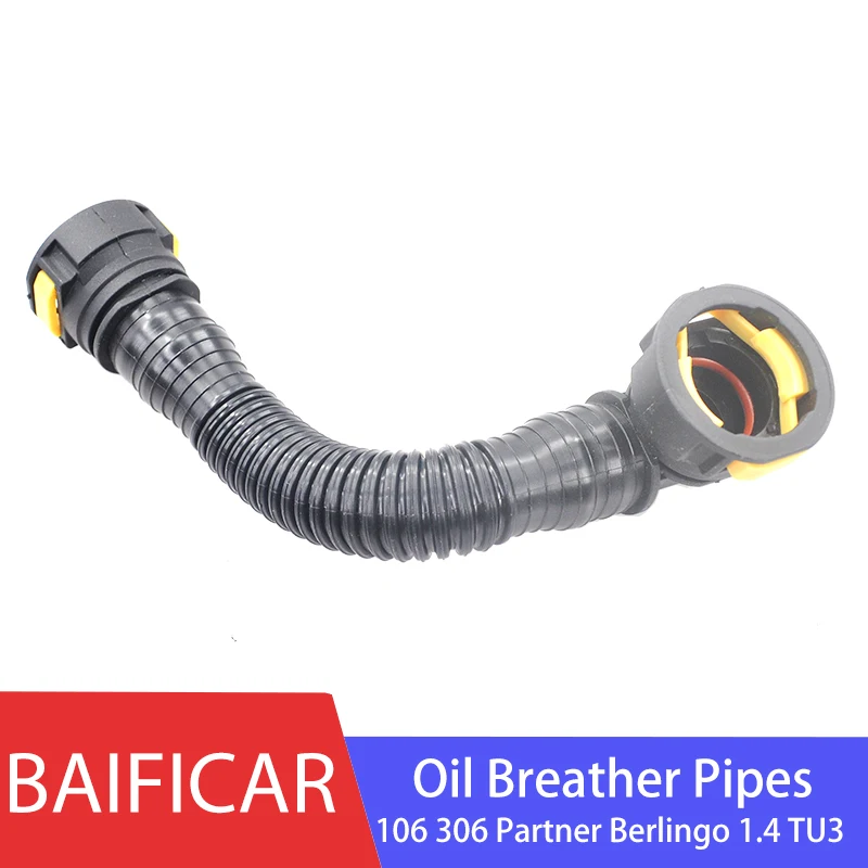 Engine crankcase ventilation tube oil breather pipes For Peugeot 106 306 Partner Citroen Saxo Xsara Berlingo 1.4 TU3 Baificar