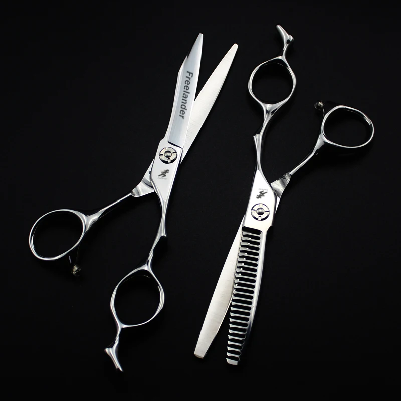 6 inch Professional pet grooming kit, straight scissors and curved pieces
