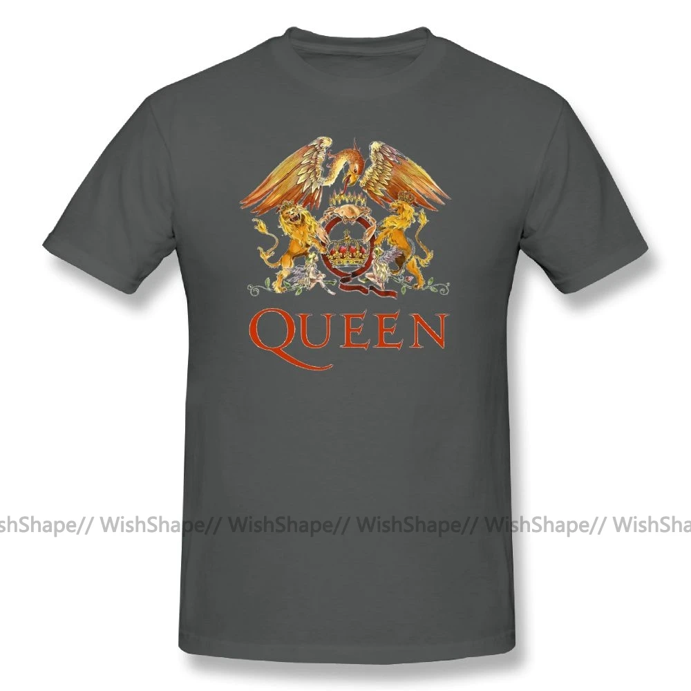 Мужская футболка с логотипом Queen Band Rock хлопковая коротким рукавом Повседневная