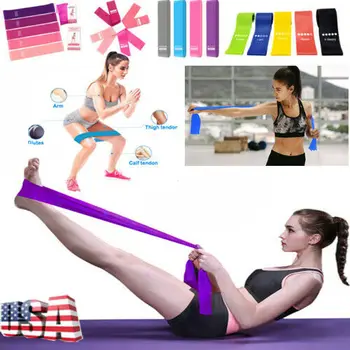 

5 Colors Resistance Bands Loop Set of 5 Exercise Workout Fitness Yoga Booty Band Sport Training Pull Rope Elastic Bands