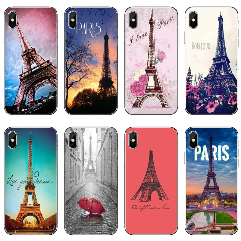France Paris the Eiffel Tower Soft Phone Case For Samsung Galaxy A71 A70 A60 A51 A50 A41 A40 A31 A30 A20E A21S A12 A10 A7 A5 A3 | Мобильные