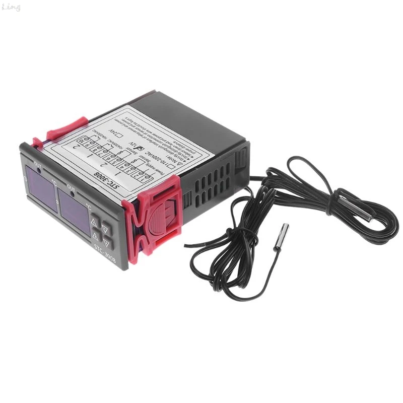 Digital Temperature Controller Double Thermostat Heating Cooling 10A AC110V 220V U50A
