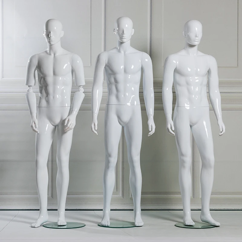 Мужчины всего тела стенд Manikin высокого класса мужчин белый манекен, горячие продажи