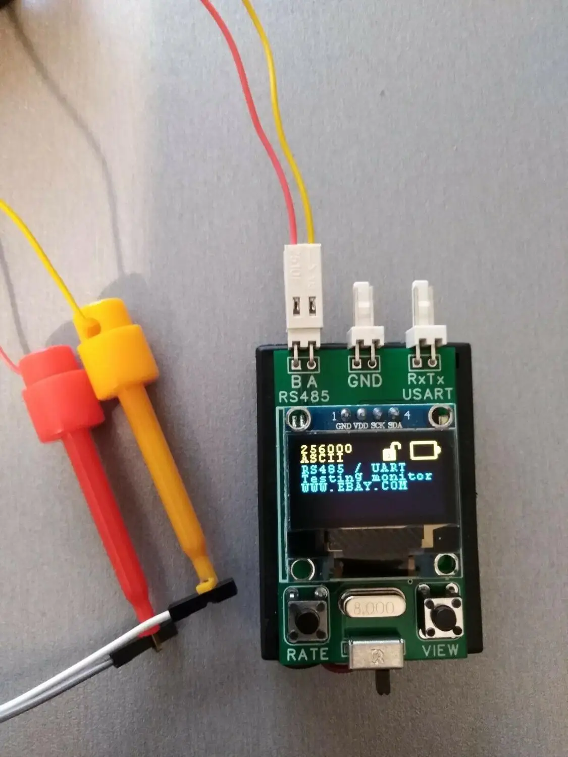 Тестер RS485/UART(монитор). Портативный последовательный терминал