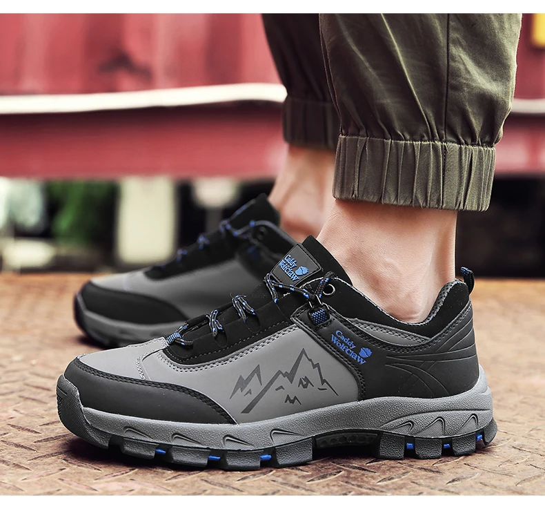Autumn Winter Men Mountain Climbing Shoes Big Size Outdoor Trail Sneakers Warm Hiking Shoes for Men Trekking Sneakers Brand